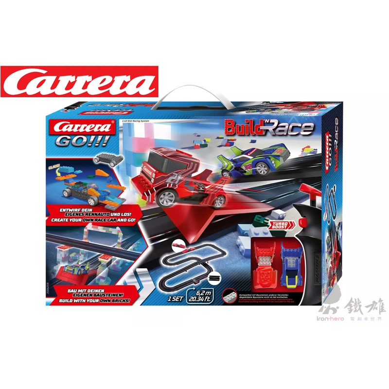 Carrera GO!!! 20062531 Build 'n Race - Racing Set 6.2 電刷車套裝組
