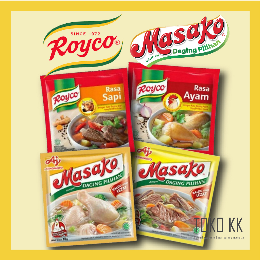 【Toko Indo Yummy 】印尼 MASAKO MICIN BUMBU 調味粉 雞湯粉 牛湯粉 味素 KFD04