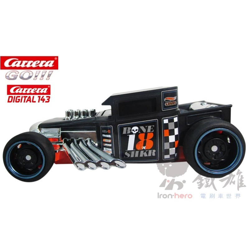 Carrera GO!!! 20064223 Hot Wheels - Bone Shaker black 電刷車