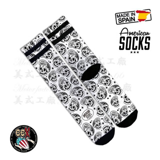 《美式工廠》American socks 美式風格 Skater Skull 滑板骷髏 個性襪 AS196 西班牙製