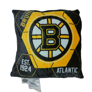 [現貨]美式球隊絨毛抱枕 冰球NHL波士頓棕熊Boston Bruins靠枕車用靠墊午睡休閒辦公室 生日交換禮物