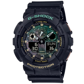 【聊聊甜甜價】CASIO G-SHOCK 新古典主義 時尚雙顯腕錶 GA-100RC-1A