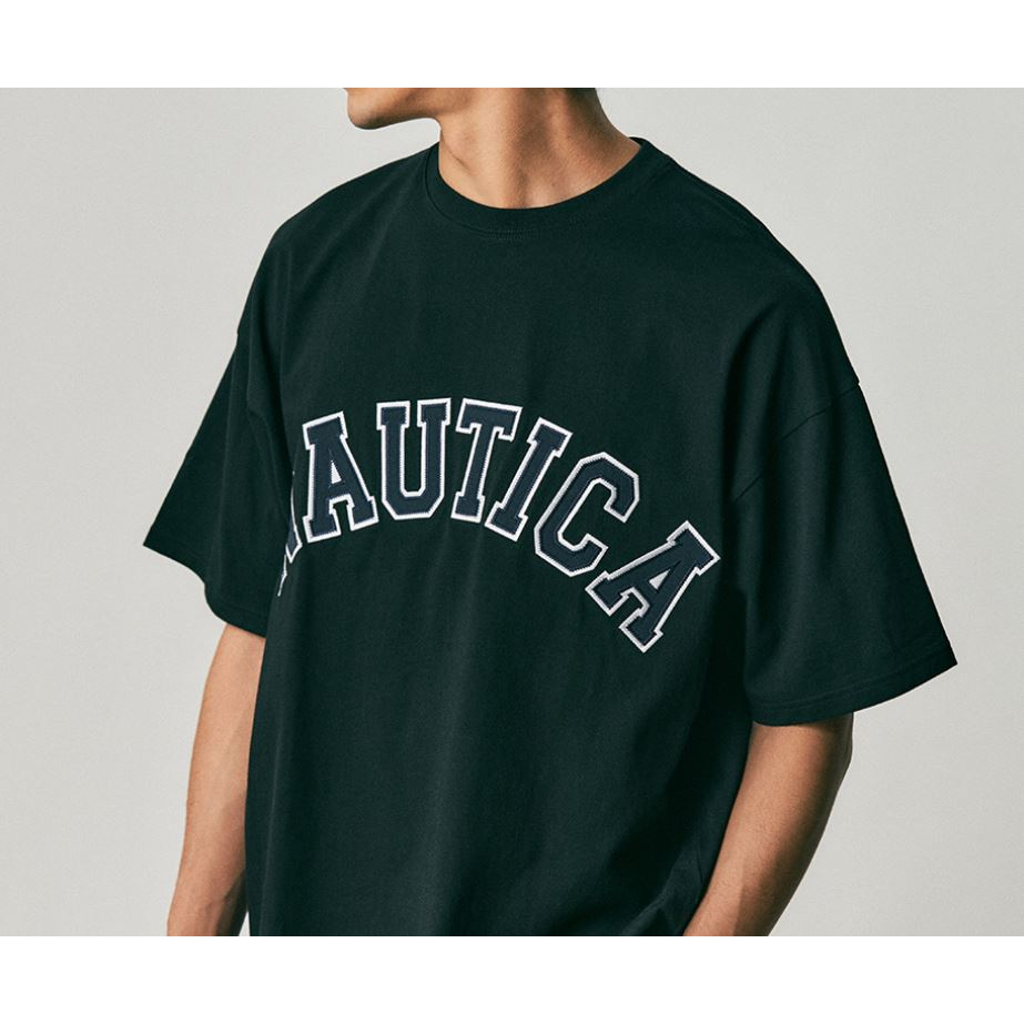 【韓國限定】 NAUTICA  Arch Logo S/S Tee 刺繡LOGO 短袖 【PS中壢】