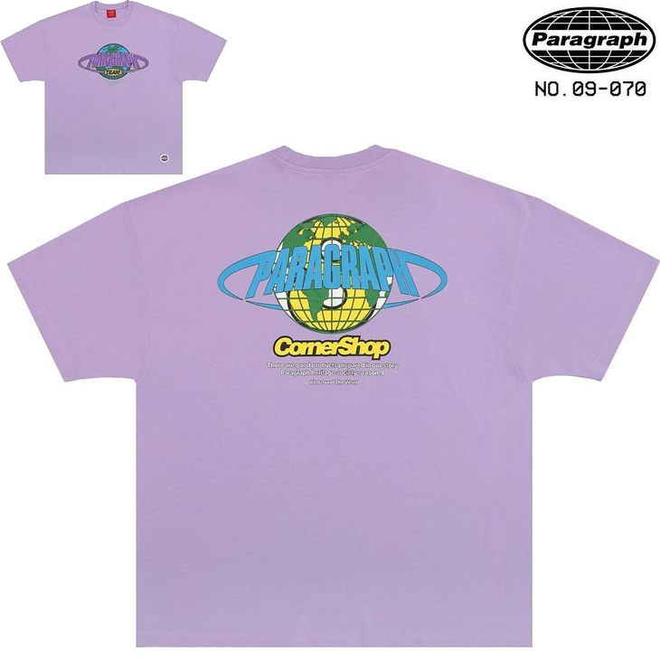 【PARAGRAPH】S9 NO.70 EARTH SATELLITE TEE 地球衛星 短T (薰衣草紫) 化學原宿