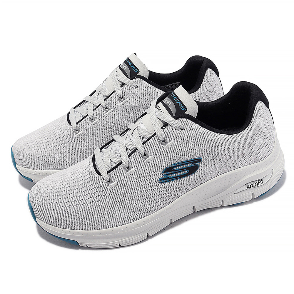 Skechers 休閒鞋 Arch Fit-Takar 男 灰 經典 健走 健行 足弓適應鞋墊 232601WBL