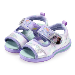 【維玥體育】日本 Moonstar 月星 DN DNC12981 冰雪奇緣電燈涼鞋 紫 童鞋 兒童鞋 運動鞋 布鞋