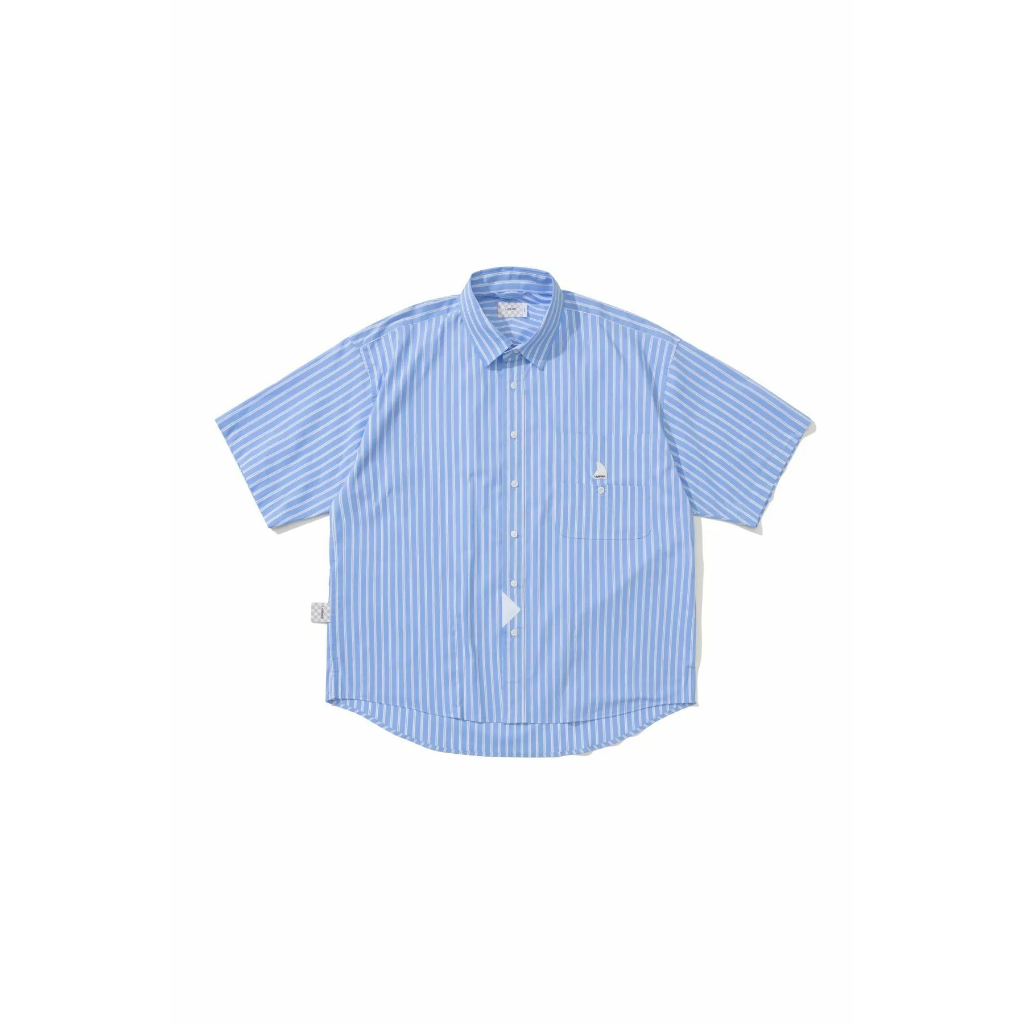 【P.COAST LAB】LAPRIMA 23SS STRIPED POCKET SHIRT 日系多口袋條紋短袖襯衫 藍