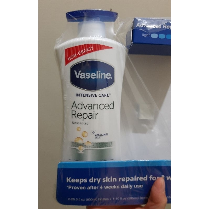 Vaseline 進口凡士林潤膚乳液–專業修護(白) (600毫升)