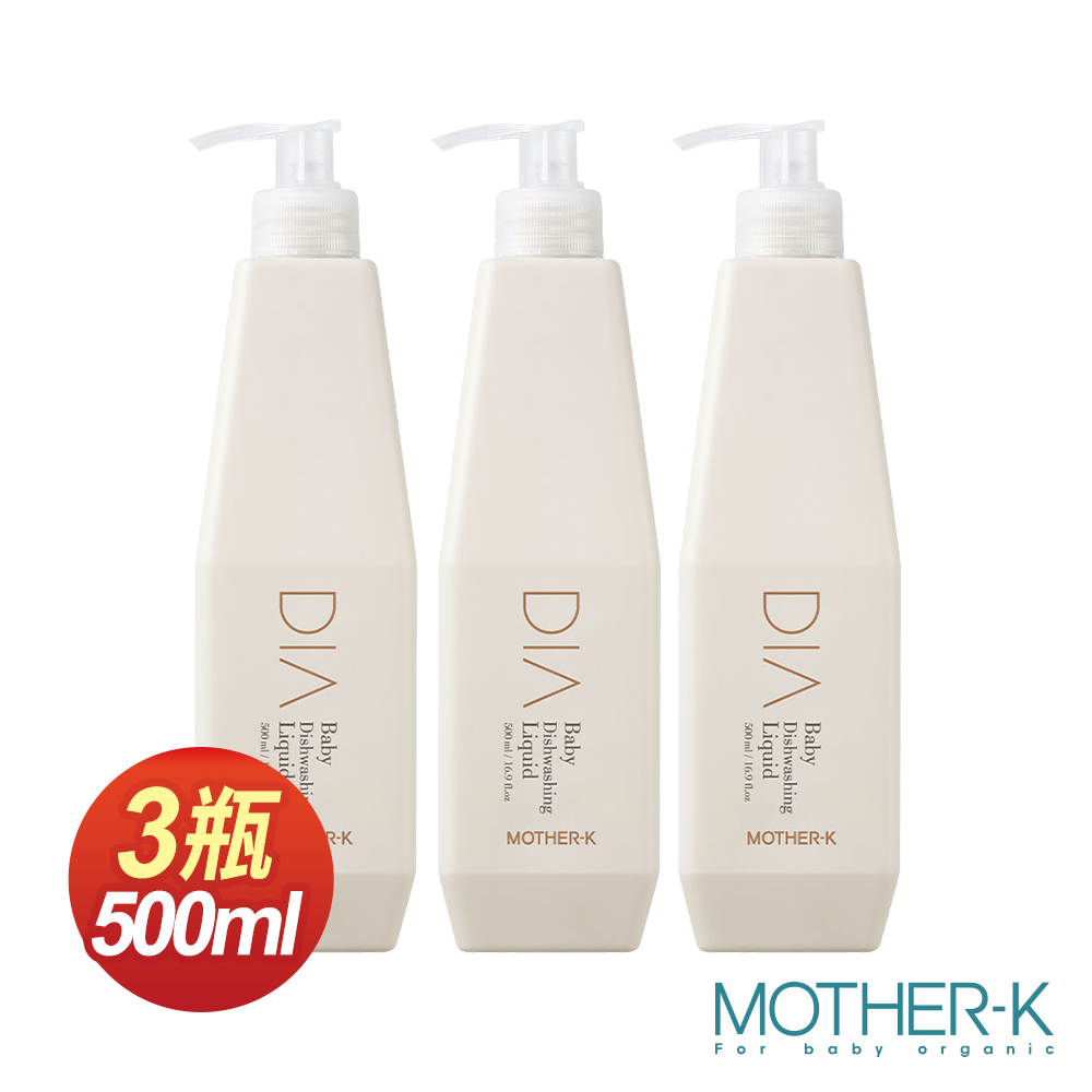 韓國MOTHER-K DIA純粹綠茶去油餐具清潔液500ml (3瓶)