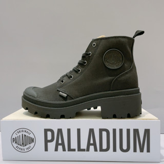 PALLADIUM PALLATWILL 女生 黑色 厚跟 增高 帆布 拉鍊 休閒靴 96907-008