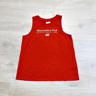 二手【Abercrombie & Fitch】A&F女童紅色無袖背心.T恤 9-10Y 於香港購得