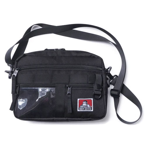 BEN DAVIS BDW-8273-01 SHOULDER BAG 輕量 多功能 側背包 (黑色) 化學原宿