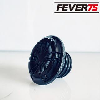 Fever75 哈雷CNC油箱蓋 波斯菊花造型全黑款