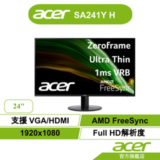 Acer 宏碁 SA241Y H 24型VA電腦螢幕