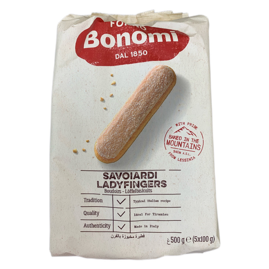 義大利 BONOMI 白朗妮手指餅乾 500克