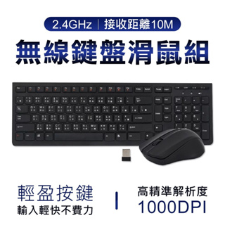2.4GHz 無線鍵盤滑鼠組 鍵盤 無線鍵盤 無線滑鼠 組合 多媒體鍵鼠組 文書 鍵盤滑鼠組 台灣公司現貨