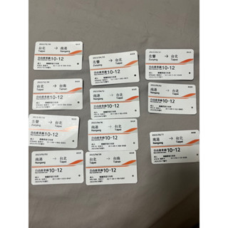 高鐵票根/乘車證明/臺北/南港/左營/臺南