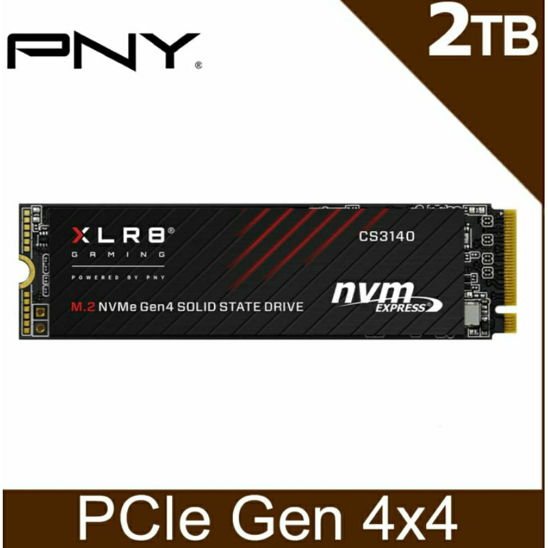 全新未拆 PNY XLR8 CS3140 2TB M.2 2280 PCIe Gen4x4 SSD固態硬碟 PS5