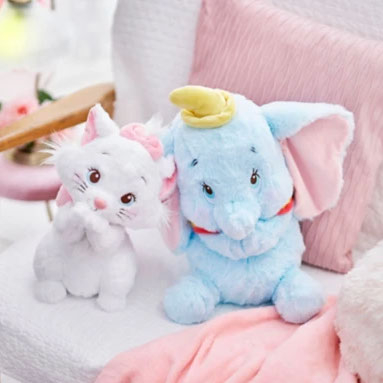 現貨特價🇯🇵日本東京迪士尼商店限定小飛象 瑪莉貓 費加洛 貓咪Fluffy Cutie娃娃玩偶 軟綿綿 娃娃 史迪奇