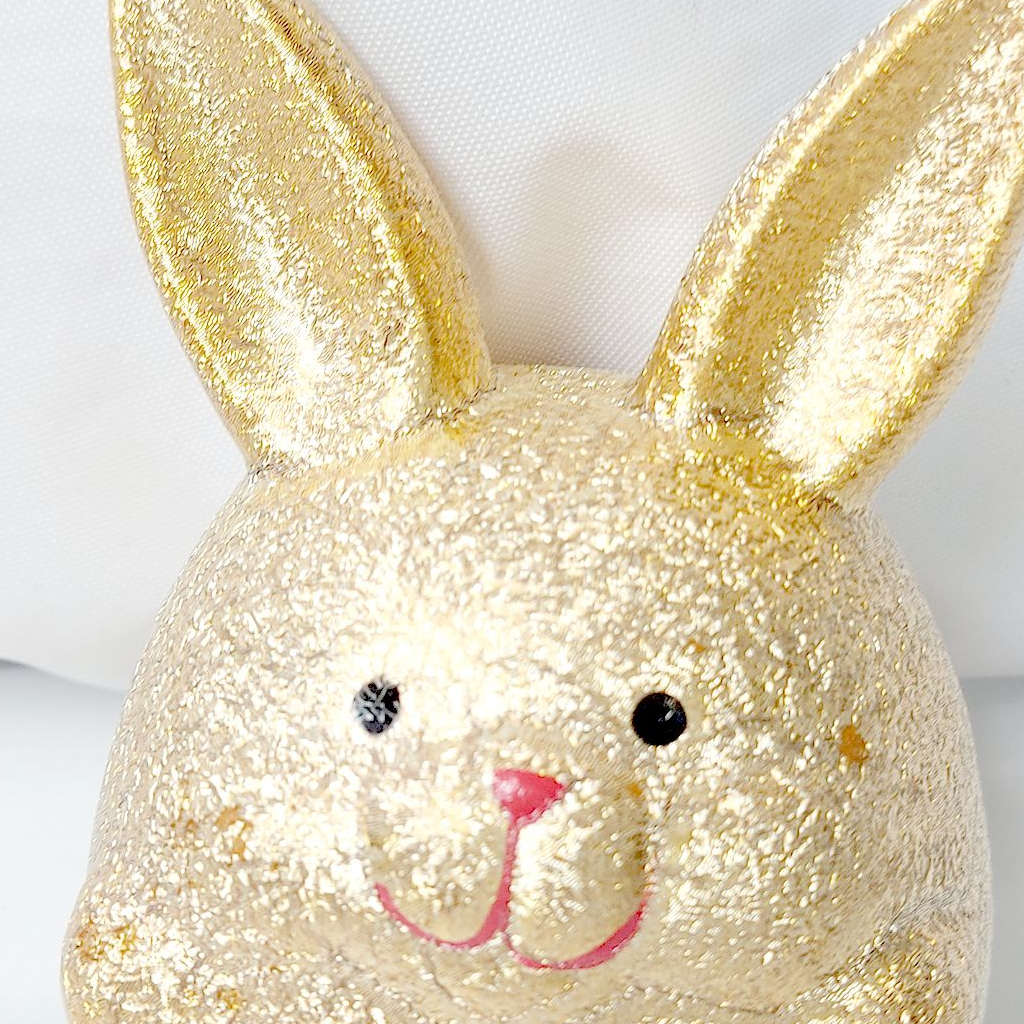 招財可愛黃金色麵包兔存錢筒 兔子撲滿