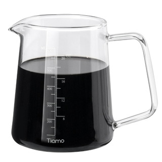 (每日出貨)Tiamo玻璃燒杯500ml 臺灣製 耐熱玻璃 咖啡壺 燒杯 量杯