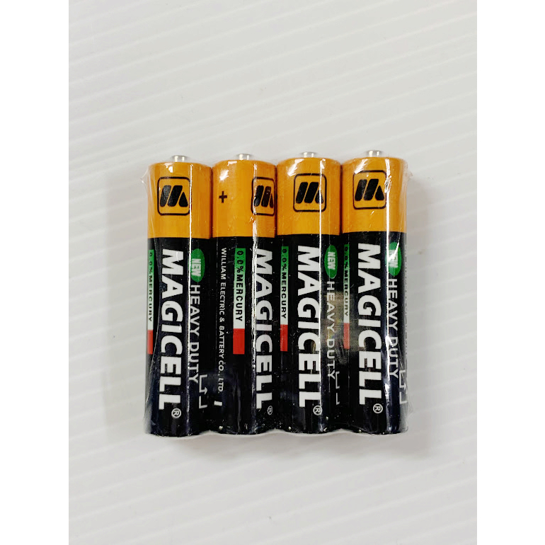 【小謙單車】【四顆裝】全新MAGICELL 4號電池 1.5V 四號電池 碳鋅電池 乾電池
