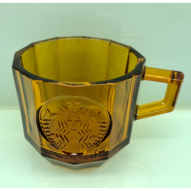 全新 未使用 Starbucks 星巴克 循環玻璃試飲杯 琥珀金 馬克杯 3oz 女神 經典 LOGO 台灣製造