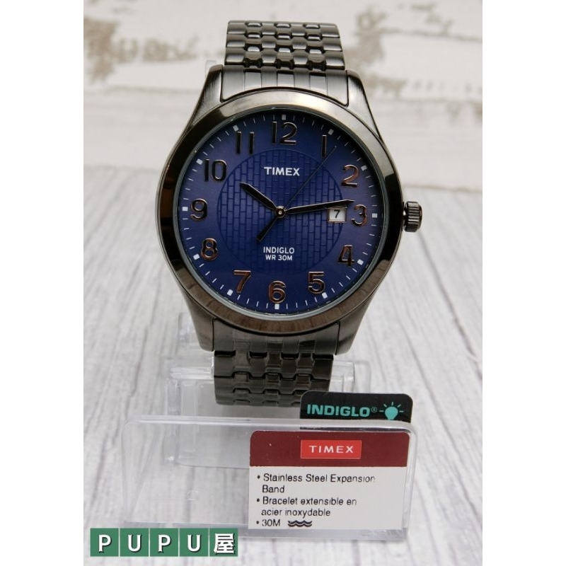*PUPU屋* TIMEX T2P203 不銹鋼錶帶 手錶