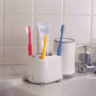 【日本LEC】日本製牙刷牙膏收納架 牙刷置物架 浴室收納 牙刷架 牙膏收納架 防水收納 衛浴收納 收納盒 牙刷收納