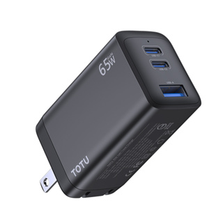 TOTU 65W GaN氮化鎵充電器 三孔 保固 閃充頭 PD+QC USB 充電頭 快充頭 豆腐頭 FL-45