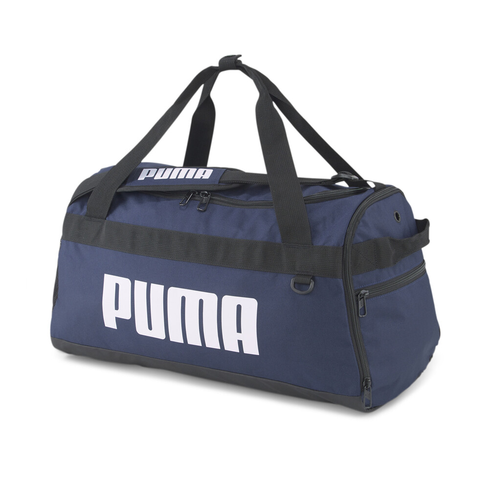 PUMA Challenger 男女運動小袋 運動包 健身袋 旅行袋 藍 KAORACER 07953002