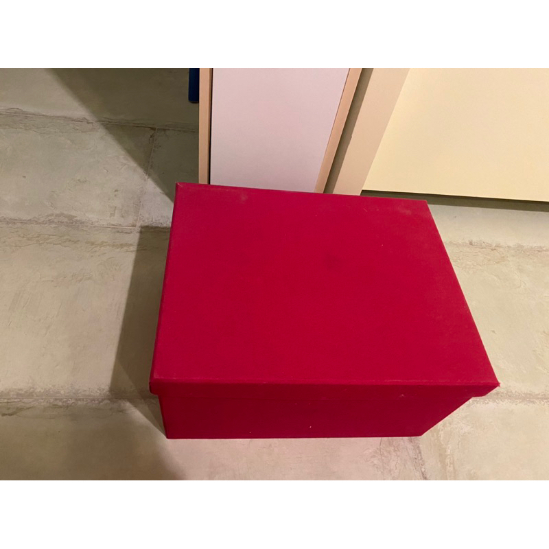 🎀 〖二手〗 IKEA STRIKT紅色/咖色布面硬紙盒 禮盒