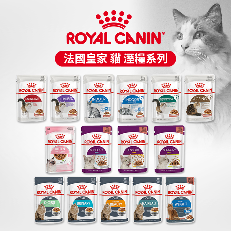 【Cookie庫奇】ROYAL CANIN 法國皇家 貓 主食濕糧 貓罐 貓餐包 皇家/成貓/幼貓/離乳貓/母貓 濕糧