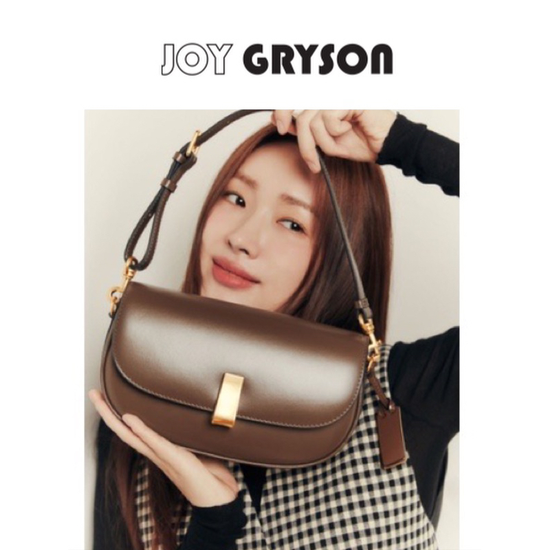 🇰🇷韓國品牌  Joy Gryson Margot Crossbody Bag  全牛皮法棍包 韓國博主同款