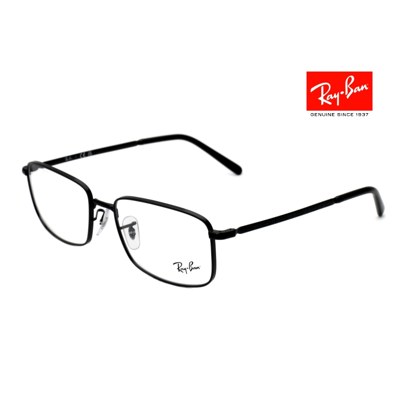 RayBan RB3717V 雷朋經典眼鏡｜商務大臉超輕潮流黑色方框眼鏡架 男生品牌眼鏡框【幸子眼鏡】