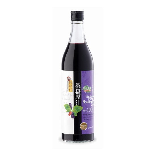 陳稼莊 天然桑椹原汁 (無加糖) 600ml - 12瓶