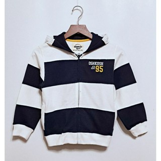 💎魔力方程飾💎Oshkosh B'gosh 兒童藍白條紋棉質長袖連帽外套