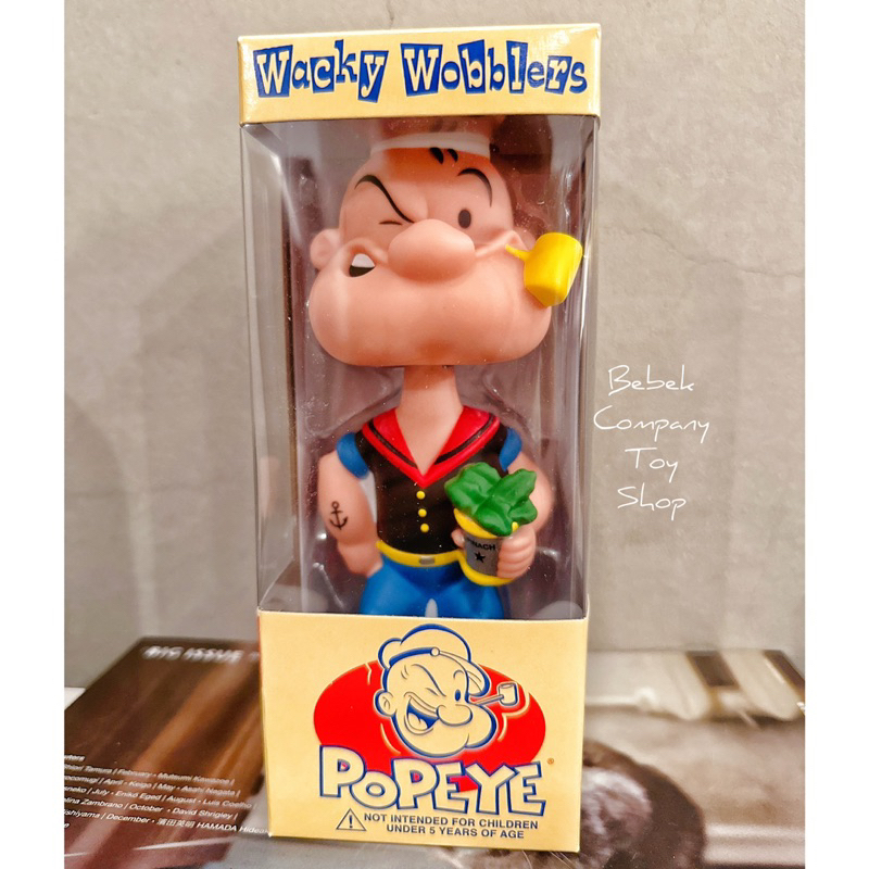 🇺🇸美國 絕版 2000年 Funko wacky wobbler Popeye 大力水手卜派 搖頭公仔 搖頭娃娃