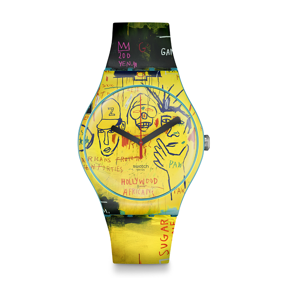 【SWATCH】藝術聯名錶 HOLLYWOOD AFRICANS BASQUIAT 41mm 瑞士錶SUOZ354 手錶