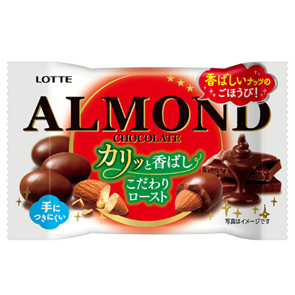 【WAT現貨】日本進口 LOTTE ALMOND巧克力 43g こだわりロースト