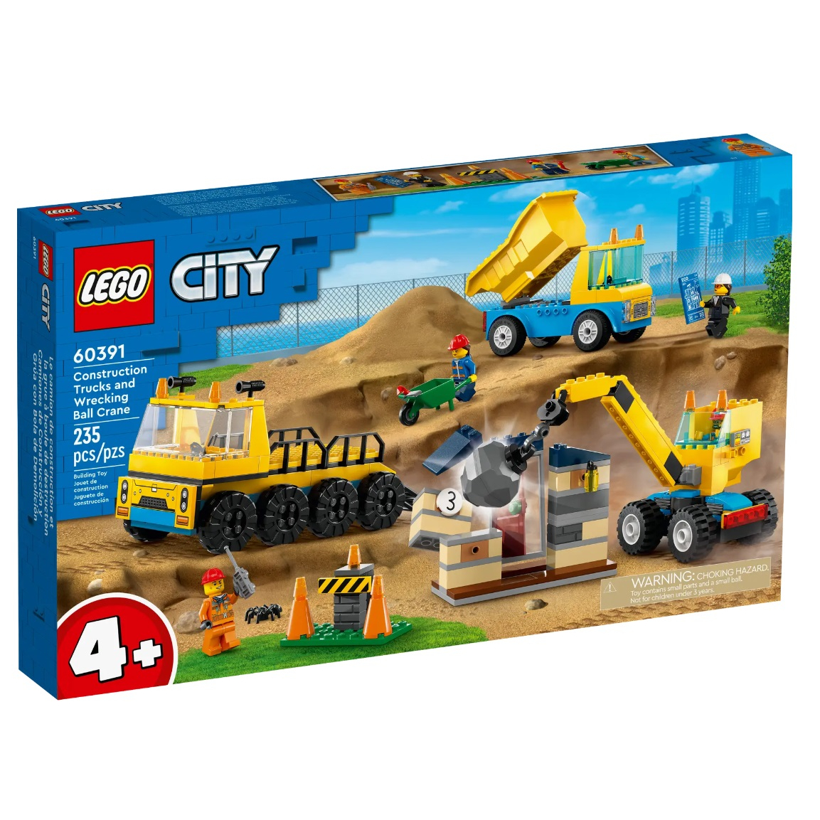 2023年樂高新品 樂高 CITY系列 LEGO 60391 工程卡車和拆除起重機