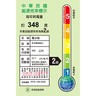 內洽更便宜 HITACHI 日立 RKW580KJ R-KW580KJ 日本製琉璃569公升六門冰箱 二級能效