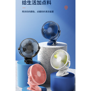 【附電子發票】4寸USB夾子風扇可夾可立大風力迷你小風扇 推車風扇 隨身風扇 書桌風扇 自動搖頭桌面夾子