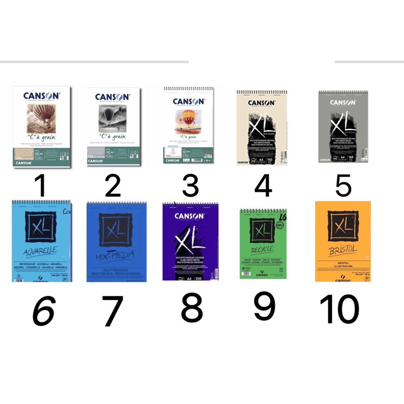 法國製 10張 A4 體驗價 CANSON XL CA BRISTOL MIX MEDIA 水彩紙 粉彩紙 沙粒紙