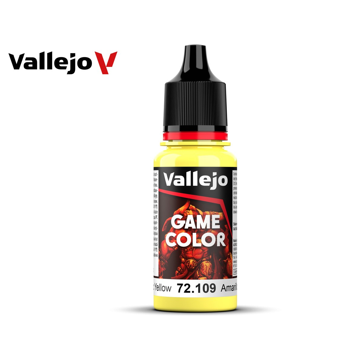 【AV vallejo】一般色 - Game Color - 72109 - 劇毒黃色 Toxic Yellow