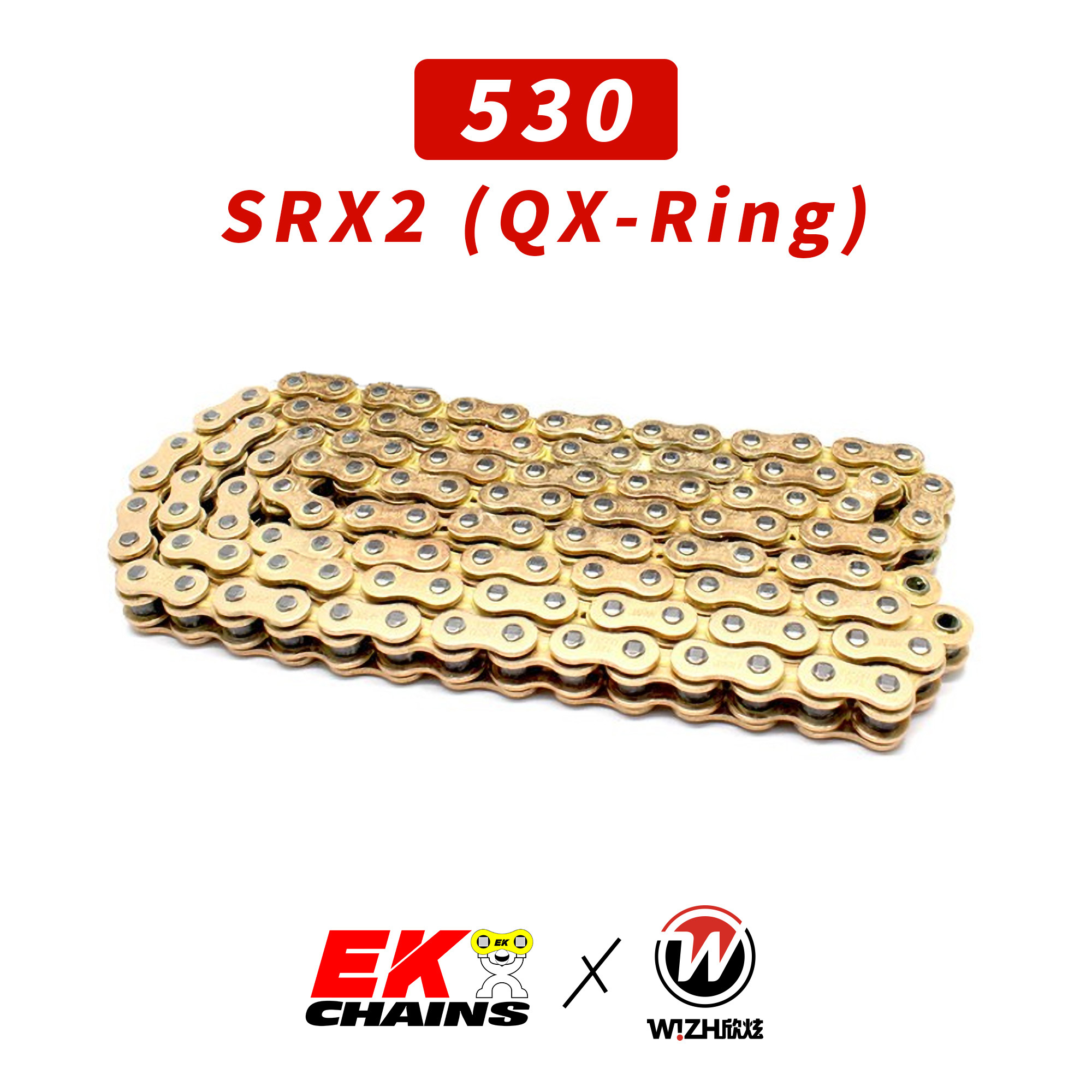 【EK】530｜SRX2系列 QX-Ring型油封 黃金/黑金｜油封鏈條 現貨｜W!ZH 欣炫