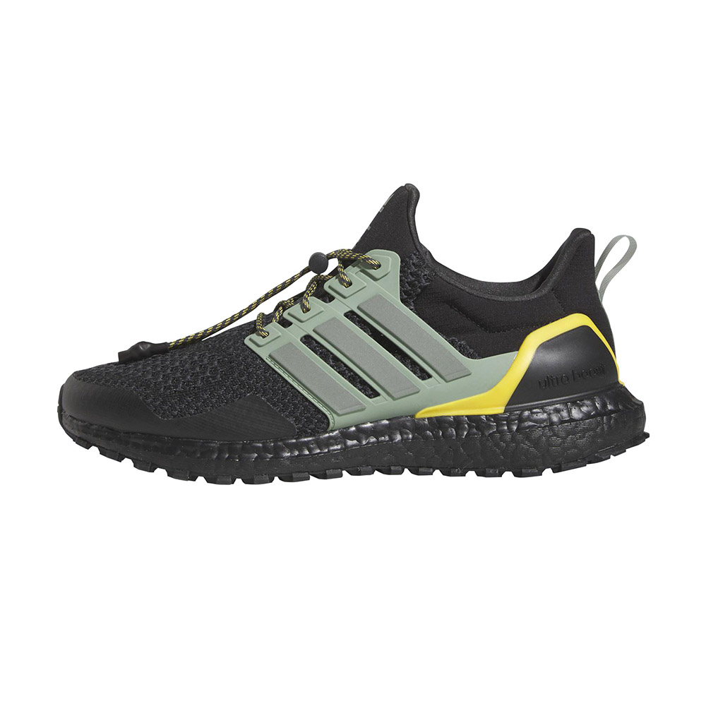 Adidas Ultraboost 1.0  男鞋 黑綠色 緩震 透氣 鞋扣 日常 慢跑 運動鞋 慢跑鞋 HQ4196