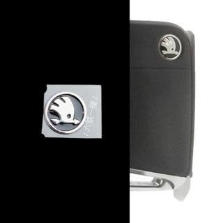 Skoda 鑰匙標 金屬標誌 立體小標 ▍kodiaq superb skoda貼紙 octavia 10mm 現貨
