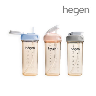 <出清品>hegen PCTO 輕飲時光PPSU方圓型寬口吸管杯2.0 330ml(3色可選)