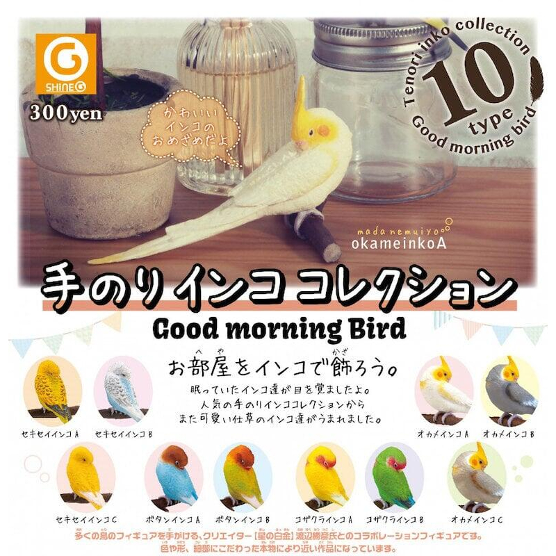 ❖貓大爺玩具❖現貨 SHINE-G 鸚鵡造型公仔 早安篇 鸚鵡 鳥類 扭蛋 全10款 玄鳳